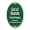 Signmission Out Of Bounds, 12 Inch X 18 Inch Designer A-OV-G-1218-9804 - alternate 1