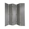Homeroots 108" Gray Fabric And Wood Folding Five Panel Screen Room Divider 342736 - alternate 4