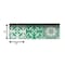 Homeroots 8" X 8" Green And White Mosaic Peel And Stick Removable Tiles 390832 - alternate 3
