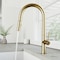 Vigo Greenwich 18inH Single-Handle Pull-Down Sprayer Kitchen Faucet in Matte Brushed Gold VG02029MG - alternate 2