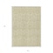 Homeroots 3' X 5' Light Green Damask Washable Non Skid Indoor Outdoor Area Rug 563856 - alternate 4