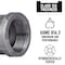 B & K Conduit Fitting Coupling, Malleable Iron, Black 310UCO-114 - alternate 3