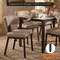 Leisuremod Teres Leather Dining Chair, Steel Legs & Poplar Wood Core TC19LTP - alternate 4