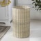 Happimess Cecil Modern 4.13-Gallon Natural Wicker Cylinder Waste Basket, Natural/Silver HPM1100B - alternate 1