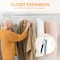 Simple Deluxe Velvet Hangers, Space Saving Heavy Duty Clothes Hangers, Non-Slip Closet Hanger, White, 30PK HKHANGVELVET30WHT - alternate 4