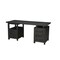Homeroots 68" Black Carved Floral Scroll Solid Wood Computer Desk With Three Drawers 569608 - alternate 8