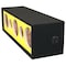 Deejay Led For 10-in Three Horn Two Tweeters Side Speaker Enclosure Yellow Vinyl cloth colored D10H3TW2VYYESIDE - alternate 6