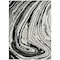 Homeroots 9' X 12' Black Gray And Ivory Abstract Washable Indoor Outdoor Area Rug 601252 - alternate 4