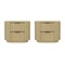 Manhattan Comfort Olivia Nightstand in Natural Oak and Gold - Set of 2 2-NS010-GNO - alternate 4