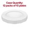 Smarty Had A Party 7.5" Solid White Round Blossom Disposable Plastic Appetizer/Salad Plates (120 Plates), 120PK 4847WH-CASE - alternate 6
