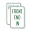 Signmission Front End In, 18'' X 24'' 2 Signs, Heavy Gauge Aluminum, 2PK A-1824-2PACK-23938 - alternate 1