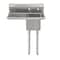 Koolmore 1 Compartment Stainless Steel NSF Commercial Kitchen Prep & Utility Sink with Drainboard SA121610-16L3 - alternate 8