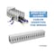 Kable Kontrol PVC Open Slot Wire Duct, 2" W x 2" H x 6.5' L, Gray, 8 PC/PK PFOS2x2-8 - alternate 5