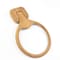 Homeroots Natural Solid Teak Wood Wall Mount Towel Ring 475861 - alternate 3