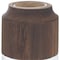 Homeroots 9" Brown And Clear Glass Round Table Vase With Wood 632609 - alternate 5