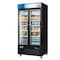 Koolmore 40 in. 33 Cu. Ft. Commercial Merchandiser Refrigerator with Swing Doors, LED Lighting in Black KM-MDR-2GD-33CSW - alternate 4