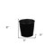 Homeroots 9in Black Recycled Plastic Indoor Outdoor Round Pot Planter 488198 - alternate 3
