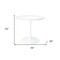 Homeroots 36" White Metal Dining Table 520865 - alternate 11