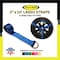 Tie 4 Safe 2'' x 10' Side Mount Wheel Net Tie Down Kit w/ Flat Hook. WLL: 3,333 LBS Blue, 4PK RT04CK-5210-M11W27-BU-BW02P-BLK-4 - alternate 2