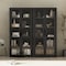 Manhattan Comfort Rivington 38in Bookcase Cabinet in Black - Set of 2 2-BC005-BK - alternate 1