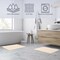 Lavish Home Bathroom Rugs 2-Piece Cotton Bath Mat Set Reversible Rugs for Shower, Tub, Toilet, or Vanity HT-BATH3-IVY - alternate 4