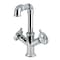 Kingston Brass Two-Handle Single-Hole Bathroom Faucet with Push Pop-Up Drain, Polished Chrome LS6301CG - alternate 1