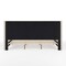 Martha Stewart Kay King Upholstered Platform Bed w/Channel Stitched Wingback Headboard/Cushioned Siderails, Beige TW-3WDB03-K-BG-MS - alternate 4