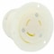 Leviton Locking Receptacle, L5-15R, 15 A, 125V AC, Single Phase, 2 Pole, Flush Mount, Screw Terminals 4715-C - alternate 1