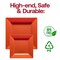 Smarty Had A Party 6.5" Burnt Orange Square Plastic Cake Plates (120 Plates), 120PK 9906-CASE - alternate 6