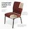 Flash Furniture Advantage 20.5 in. Cinnamon Molded Foam Church Chair PCCF-107 - alternate 6