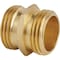 Best Garden 3/4'' MHT x 3/4'' MHT Brass Non-Swivel Hose Connector GB-9554+GM294 - alternate 1