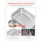 Vevor Commercial Food Warmer Buffet Bain Marie 1200W Steam Table with Three Pans M-112 - alternate 3