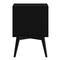 Homeroots 26" Black Solid Wood Two Drawer Nightstand 399246 - alternate 4