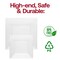 Smarty Had A Party 6.5" Clear Square Plastic Cake Plates (120 Plates), 120PK 6926-CASE - alternate 8