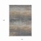 Homeroots 10' X 14' Pewter Striped Washable Indoor Outdoor Area Rug 608490 - alternate 6