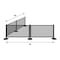 Factory 2U Commercial Patio Black Aluminum Bar Restaurant Fence Kit, 20ft L, 34in H, Flexible Layout, Powdercoat w/ UV Topcoat 805676 - alternate 4