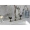 Kingston Brass Widespread Bathroom Faucet with Brass Pop-Up, Polished Nickel KS2986PKX - alternate 3