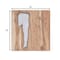 Homeroots 13" X 13" X 1" Silver Natural Wood And Metal Wall Tile 354774 - alternate 3