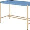 Homeroots 42" Navy Blue and Gold Writing Desk 491506 - alternate 3