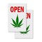 Signmission Cannabis Dispensary Open, Deluxe A-Frame & 2 Installed Decals, Heavy-Duty Plastic Frame SBHD-D-2436-Cannabis Dispensary Open - alternate 3
