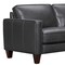Homeroots Black Leather L Shaped Three Piece Corner Sectional 548958 - alternate 8