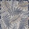 Homeroots 7' X 10' Navy Blue And Ivory Botanical Leaves Indoor Outdoor Area Rug 546689 - alternate 3
