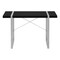 Homeroots 49" Black and Silver Computer Desk 489864 - alternate 1
