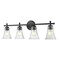 Z-Lite Belle 4-Light Vanity, 32 in W, Matte Black 7519-4V-MB - alternate 1