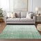 Homeroots 8' X 10' Artichoke Green And Fern Green Abstract Washable Indoor Outdoor Area Rug 588223 - alternate 4