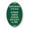 Signmission Shared Driveway Do Not Block No Parking Stand, 12 In X 18 In Architectural, Heavy Gauge Aluminum A-OV-G-1218-22968 - alternate 1