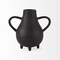 Homeroots 8" Black Two Handle Ceramic Jug Vase 392540 - alternate 6
