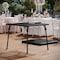 Flash Furniture 33.5 W, 33.5 L, 27.75 H, Foam, Medium Density Fiberboard, Metal, Plastic, Vinyl Top, Black 3-JB-2-GG - alternate 7