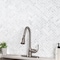 Msi Carrrara White Herringbone SAMPLE Polished Marble Mesh-Mounted Mosaic Tile ZOR-MD-0351-SAM - alternate 3