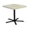 Leisure Craft 36" Square Perforated Pedestal Table, Portable, 30"H, Sandstone SQ36TAB30-SANDSTONE - alternate 1